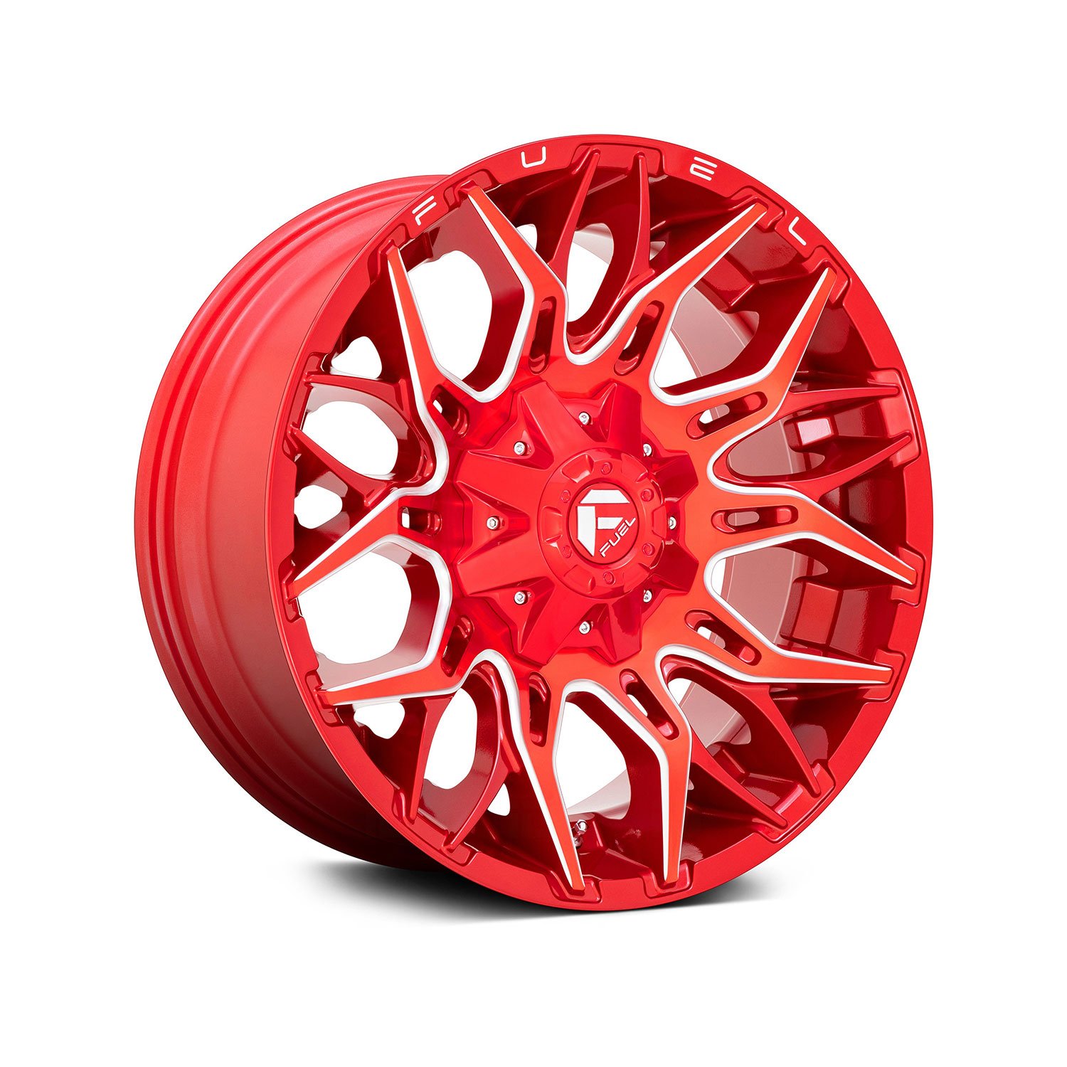 FUEL® - D771 TWITCH 1PC Candy Red with Milled Accents - Hình ảnh 2