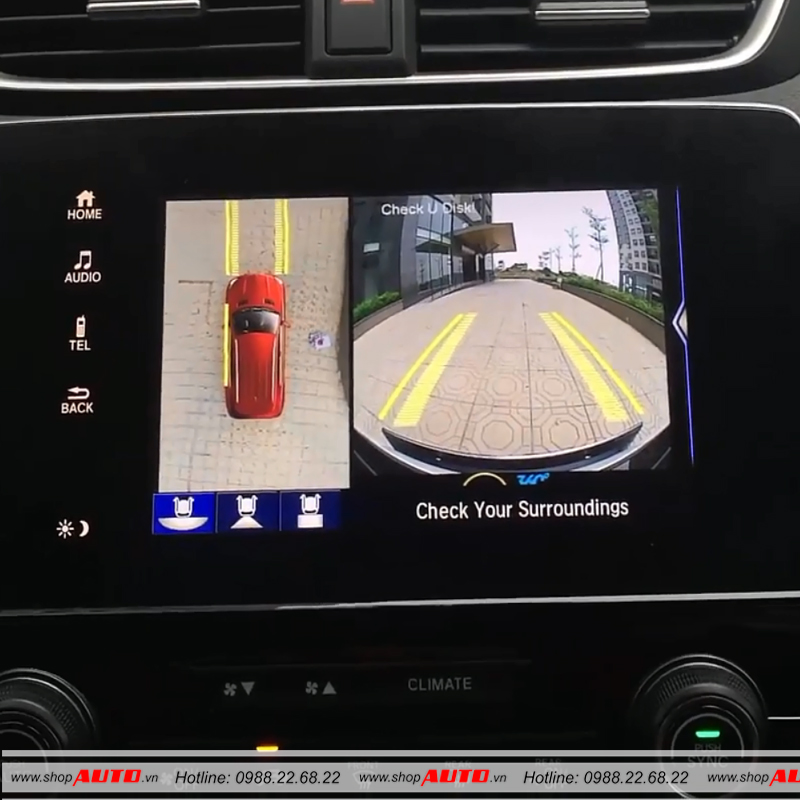 Camera 360 độ ô tô Owin cho xe Honda CRV