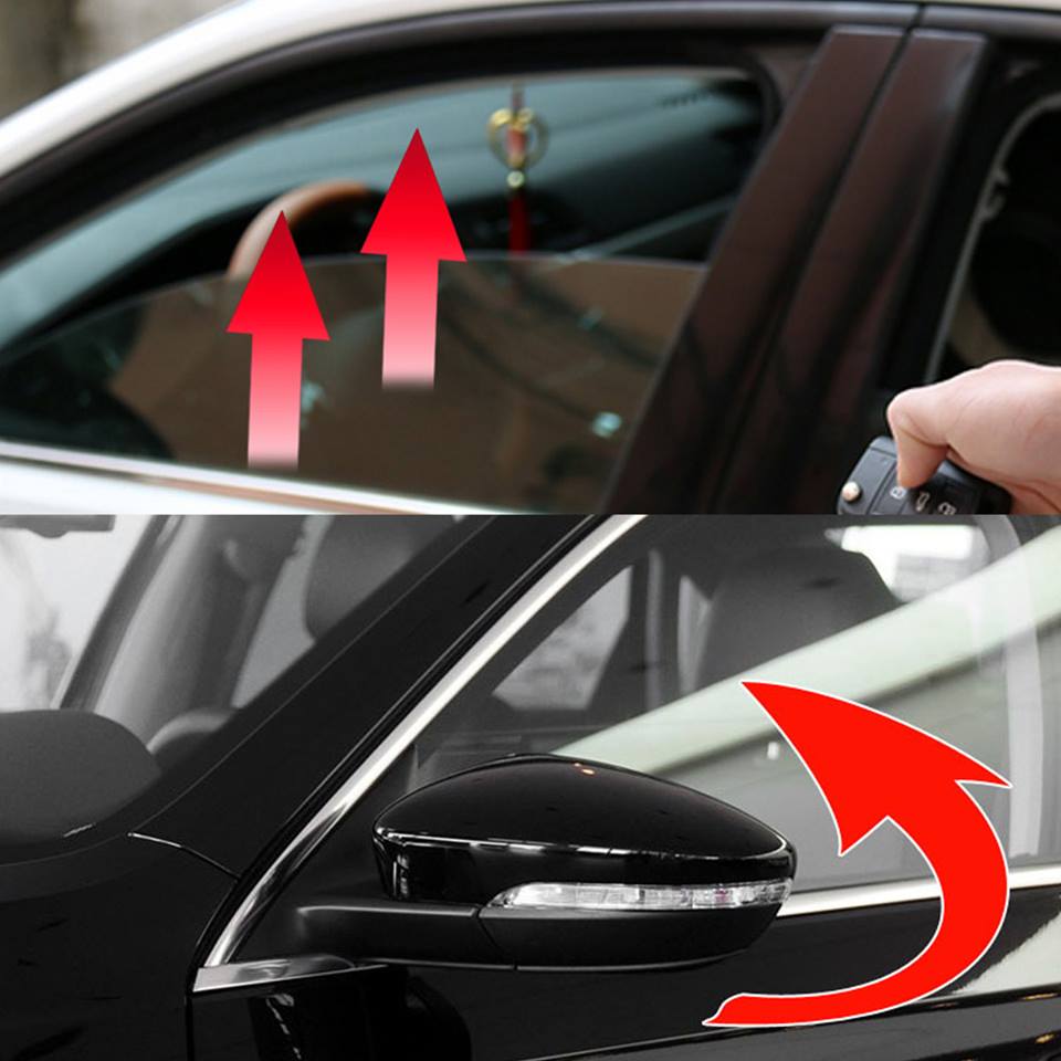 Lên xuống kính tự động chốt cửa gấp gương ô tô