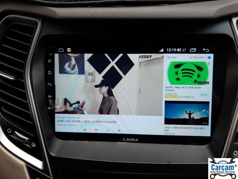 Màn hình Android Caska cho xe Hyundai Santafe