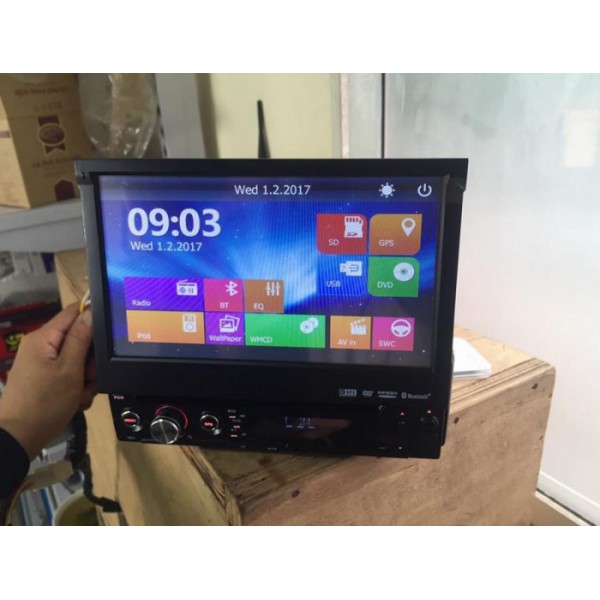 Màn hình DVD ô tô 1 DIN thụt thò