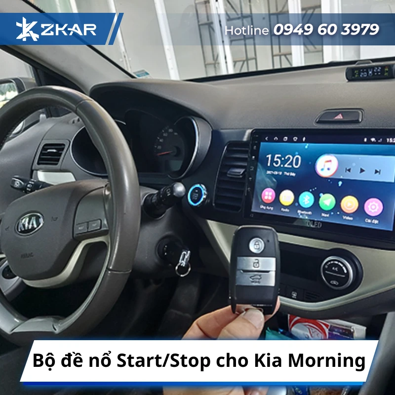 Start stop smartkey cho xe Kia Morning